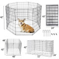 Pet Dog Playpen Folding Metal Puppy Cat Fence